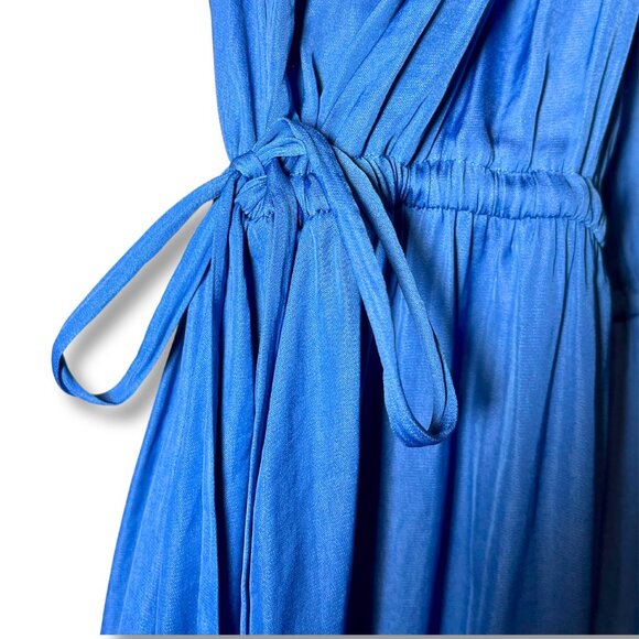 Blue Halter Maxi Dress | Medium - Picture 3 of 6